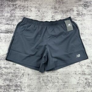 NWT New Balance Core Run 5 Inch 5" Steel Blue‎ Shorts Men's XL - MS11200